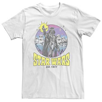 Big & Tall Star Wars Darth Vader & Stormtroopers Color Circle Tee