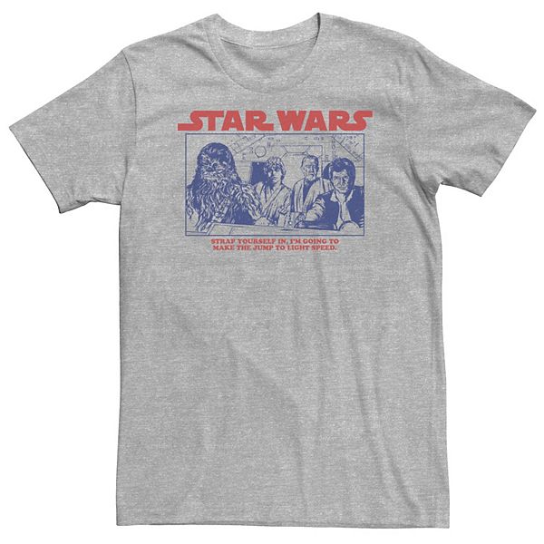 Big & Tall Star Wars Cast A New Hope Jump To Lightspeed Tee