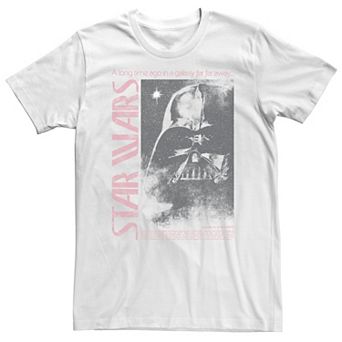 Big & Tall Star Wars Darth Vader Distressed Portrait Father Knows Best Tee