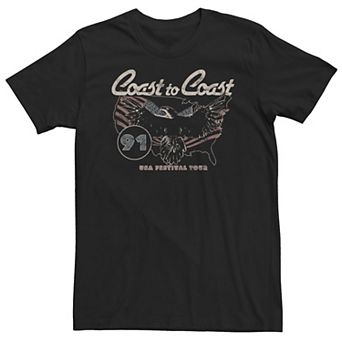 Big & Tall Fifth Sun Coast To Coast USA Festival Tour Poster Tee