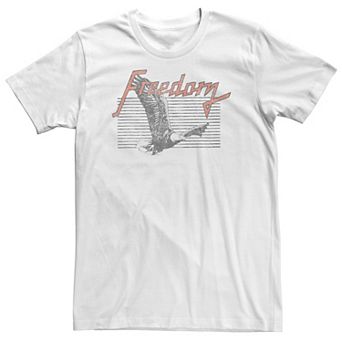 Big & Tall Americana Eagle Flying Freedom Music Tee