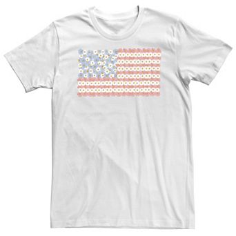Big & Tall Americana Daisy American Flag Tee