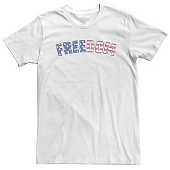 Big & Tall Americana Red, White & Blue Freedom Tee