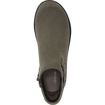 LifeStride Gaze Women's Microfiber Zip Short Boots