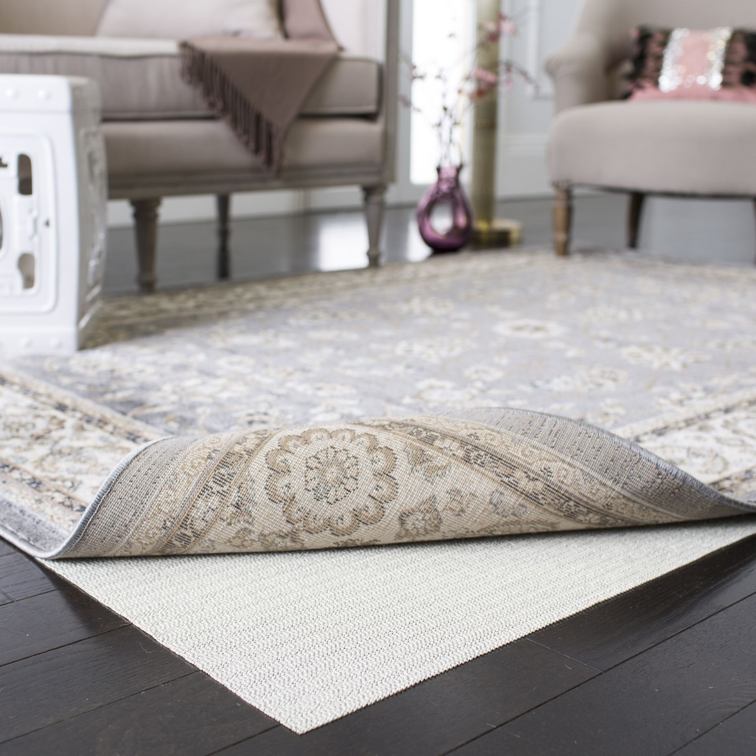 Karastan Dual Surface Thin Lock Gray 6' x 9' Rug Pad