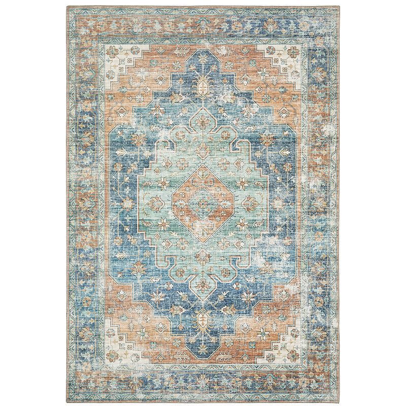 StyleHaven Markus Traditional Bordered Medallion Area Rug, 5X7 Ft