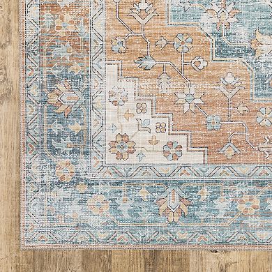 StyleHaven Markus Traditional Bordered Medallion Area Rug