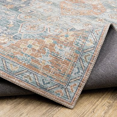 StyleHaven Markus Traditional Bordered Medallion Area Rug