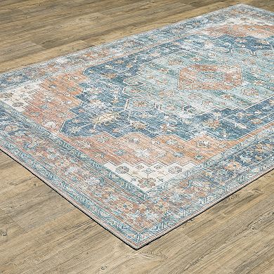 StyleHaven Markus Traditional Bordered Medallion Area Rug