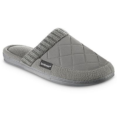 isotoner Levon Men s Quilted Clog Slippers