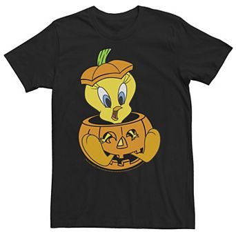 Big & Tall Looney Tunes Halloween Tweety Bird Pumpkin Tee
