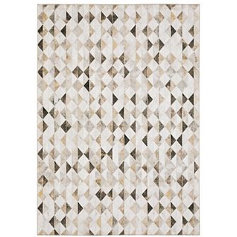 StyleHaven Markus Contemporary Diamonds Faux Hide Area Rug