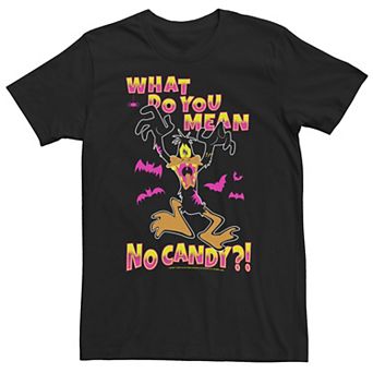 Big & Tall Looney Tunes Daffy Duck "What Do You Mean No Candy?" Halloween Tee