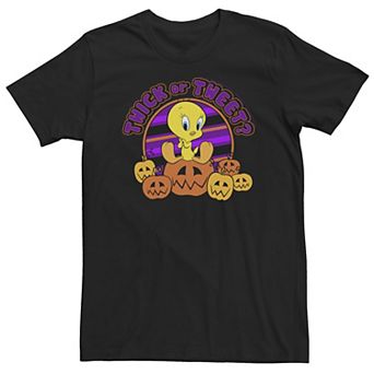 Big & Tall Looney Tunes Halloween Tweety Bird "Twick Or Tweet?" Tee