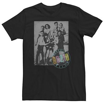Big & Tall Beverly Hills 90210 Black & White Group Shot Poster Tee