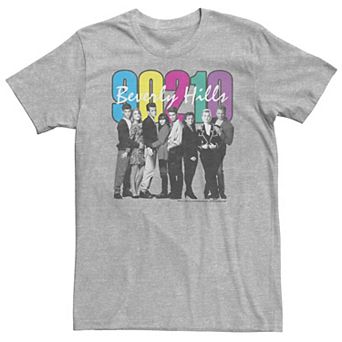 Big & Tall Beverly Hills 90210 Group Shot Number Color Fill Tee