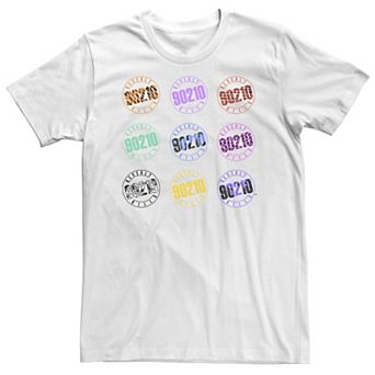 Big & Tall Beverly Hills 90210 Colored Logo Collage Tee