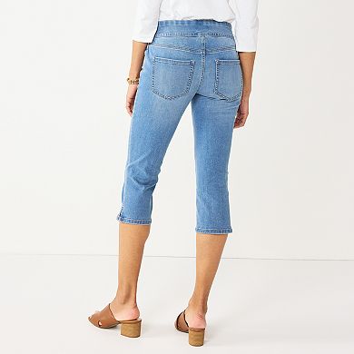 Women's Croft & Barrow® Pull-On Denim Capri