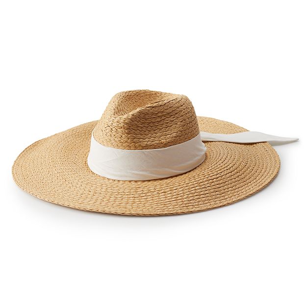 Women's LC Lauren Conrad Wide Brim Straw Panama Hat