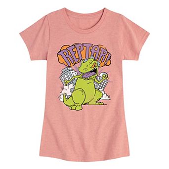 Girls 7-16 Nickelodeon Rugrats Reptar Stomp Graphic Tee