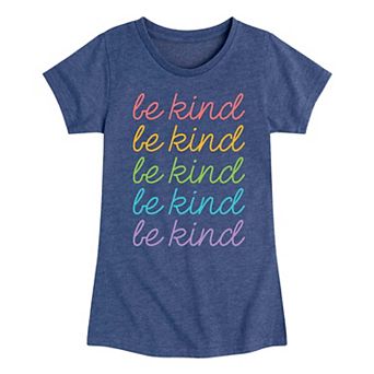 Girls 7-16 Be Kind Stacked Graphic Tee