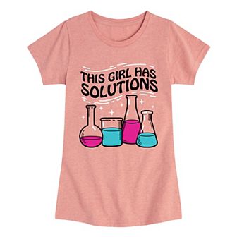 Girls 7-16 This Girl Has Solutions Graphic Tee