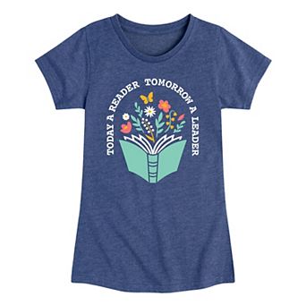 Girls 7-16 Today A Reader Graphic Tee