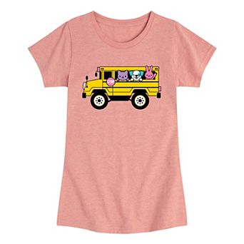 Girls 7-16 Animal Bus Graphic Tee