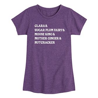 Girls 7-16 Nutcracker Characters Graphic Tee