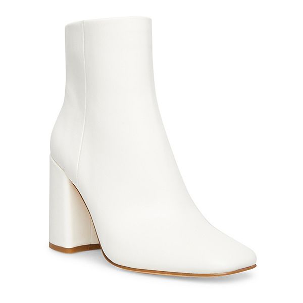 madden girl While Women's Block Heel Ankle Boots