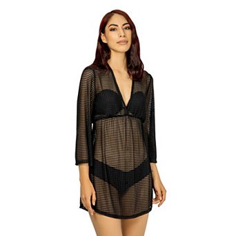Women's Jordan Taylor Empire Sheer Swim Cover-Up Tunic