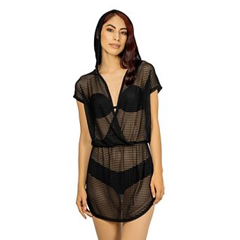 Women's Jordan Taylor Surplice Hoodie Swim Cover-Up Dress