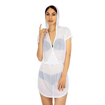 Women's Jordan Taylor Surplice Hoodie Swim Cover-Up Dress