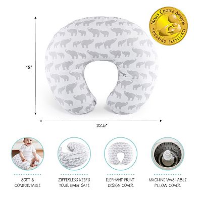 The Peanutshell Gray Elephant Nursing Pillow