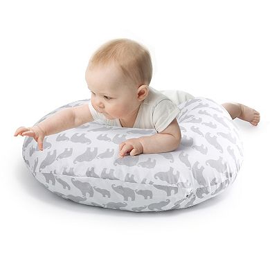 The Peanutshell Gray Elephant Nursing Pillow