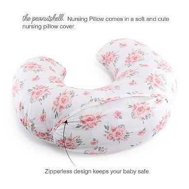 The Peanutshell Floral Rose Nursing Pillow