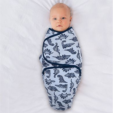 The Peanutshell Blue Dino 3-Pack Swaddles