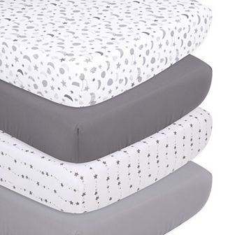 The Peanutshell 4-Pack Celestial Crib Sheets