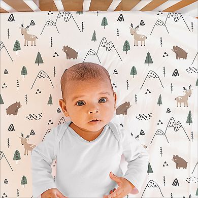 The Peanutshell Woodland Camo 3-Piece Crib Bedding Set