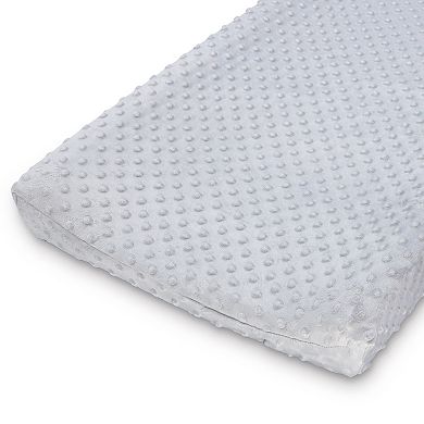 The Peanutshell 2-Pack Gray Minky Dot Changing Pad Covers