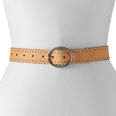Women s Sonoma Goods For Life Oval Buckle Corded Edge Belt
