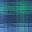 Deep Mint Blue Plaid