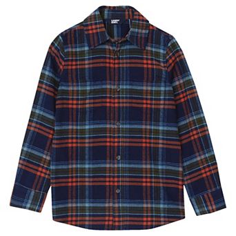 Kids 2-20 Lands' End Flannel Button-Up Shirt in Regular & Husky