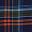 Navy Orange Plaid