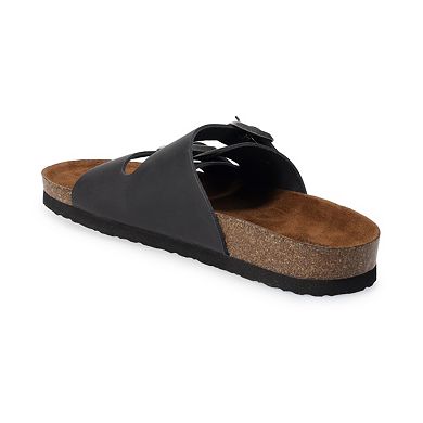 Sonoma Goods For Life® Raymond 02 Men's Leather Slide Sandals