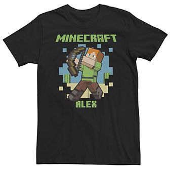 Big & Tall Minecraft Alex Breakthrough Portrait Tee