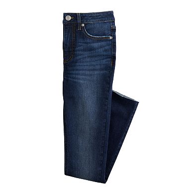 Petite LC Lauren Conrad High Waisted Raw Hem Skinny Ankle Jeans