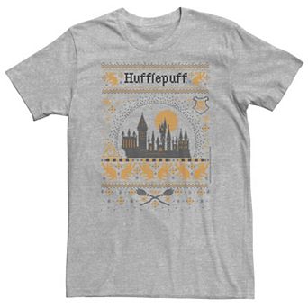 Big & Tall Harry Potter Hufflepuff Ugly Christmas Sweater Tee