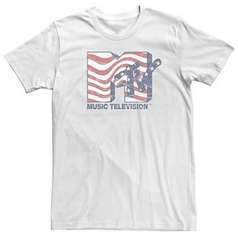 Big & Tall MTV Stars and Stripes MTV Logo Tee
