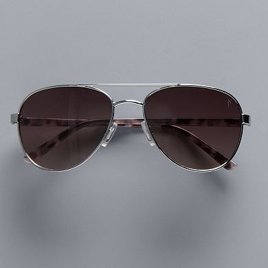 Women's Simply Vera Vera Wang 50mm Kade Aviator Sunglasses